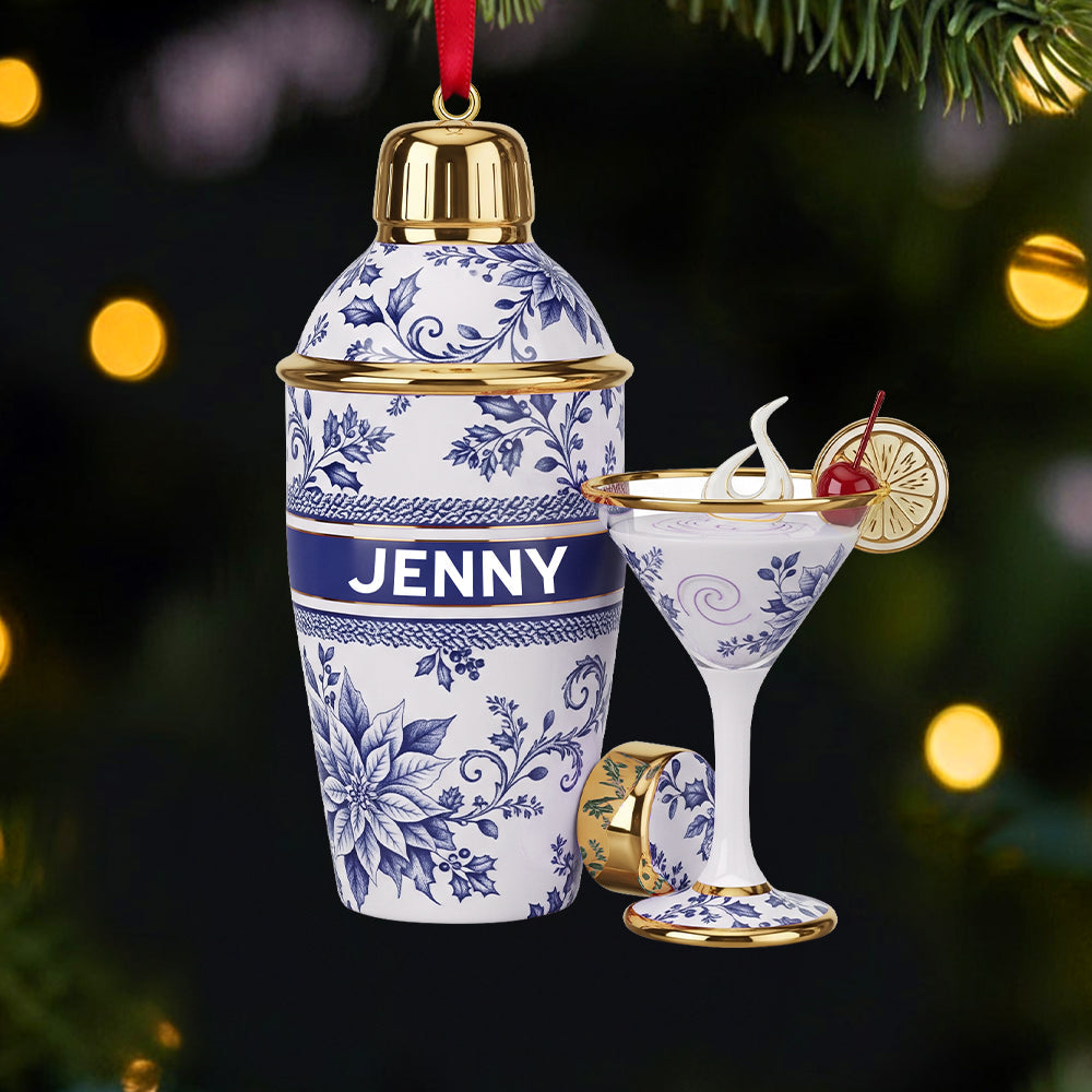 Cheers To Memories – Personalized Christmas Ornament For Bartenders