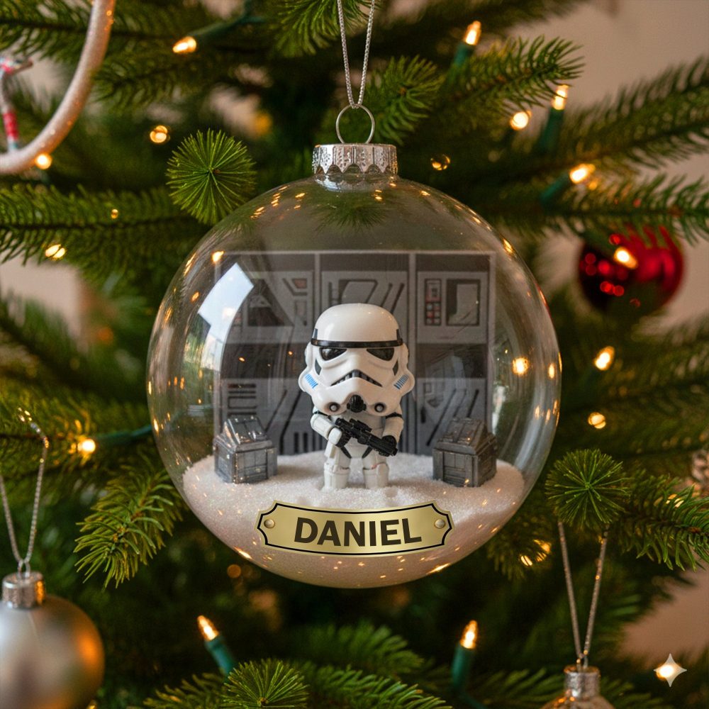 “For The Cosmic Lovers – A Magical Touch For Your Tree” - Fantasy Fans Christmas Ornament, Personalized Gift For Star Wars Enthusiasts - Image 2