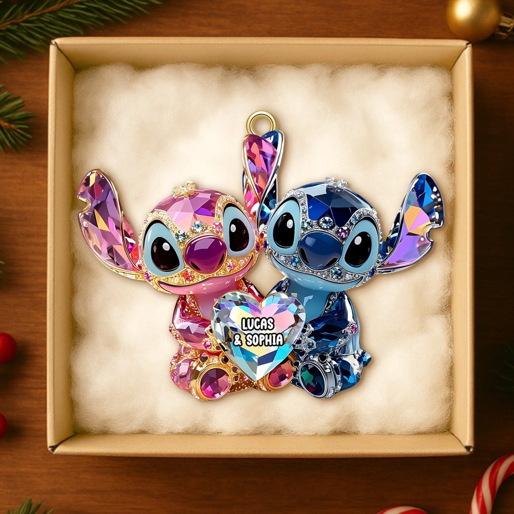 Forever In Love — Personalized Couples Christmas Ornament - Image 4