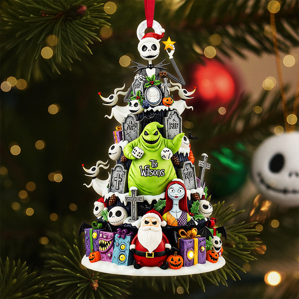 “Embrace The Spooky Spirit!” - Personalized Spooky Family Tree Ornament - Unique Gifts For Families & Friends - Image 2