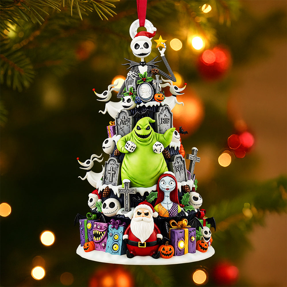 “Embrace The Spooky Spirit!” - Personalized Spooky Family Tree Ornament - Unique Gifts For Families & Friends - Image 3