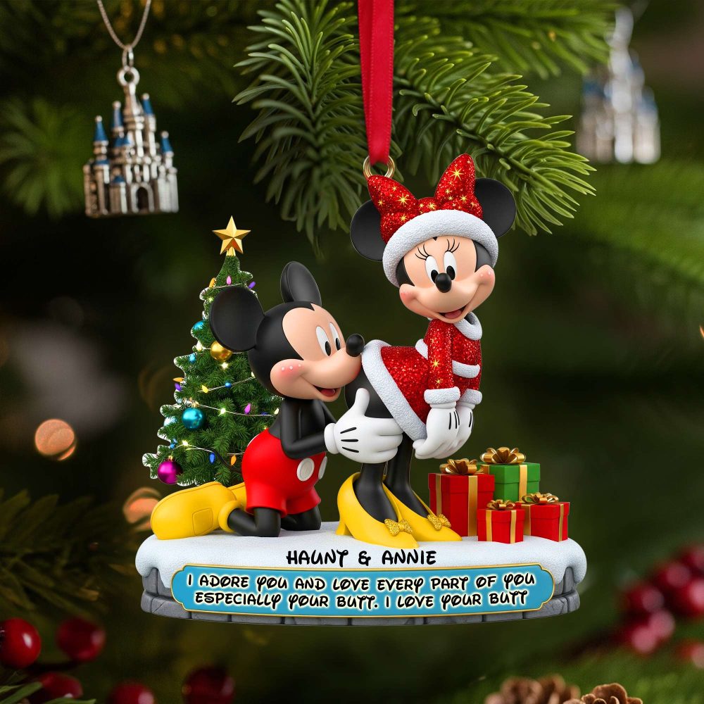 I Adore You - Personalized Couple Christmas Ornament