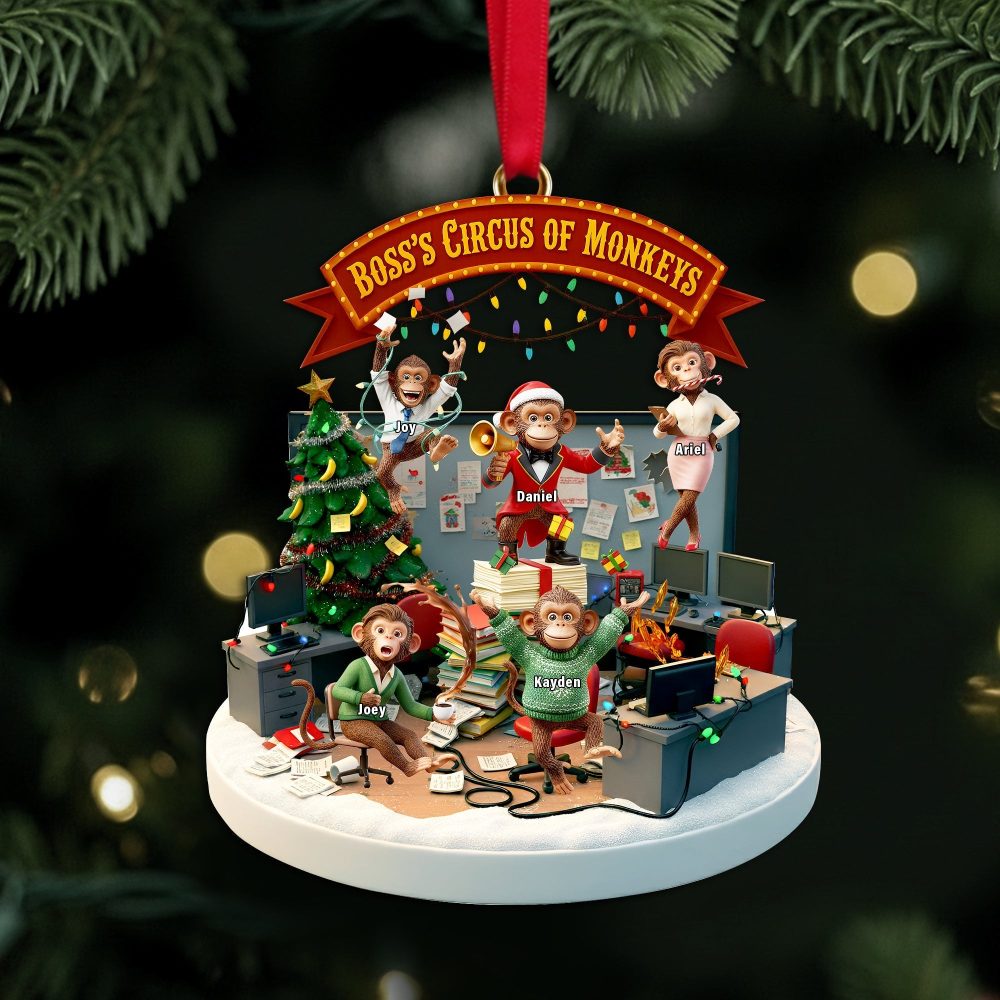 Bring Joy And Laughter With Our Funny Boss'S Circus Ornament - Personalized Gift For Fun Office Workers - Image 3