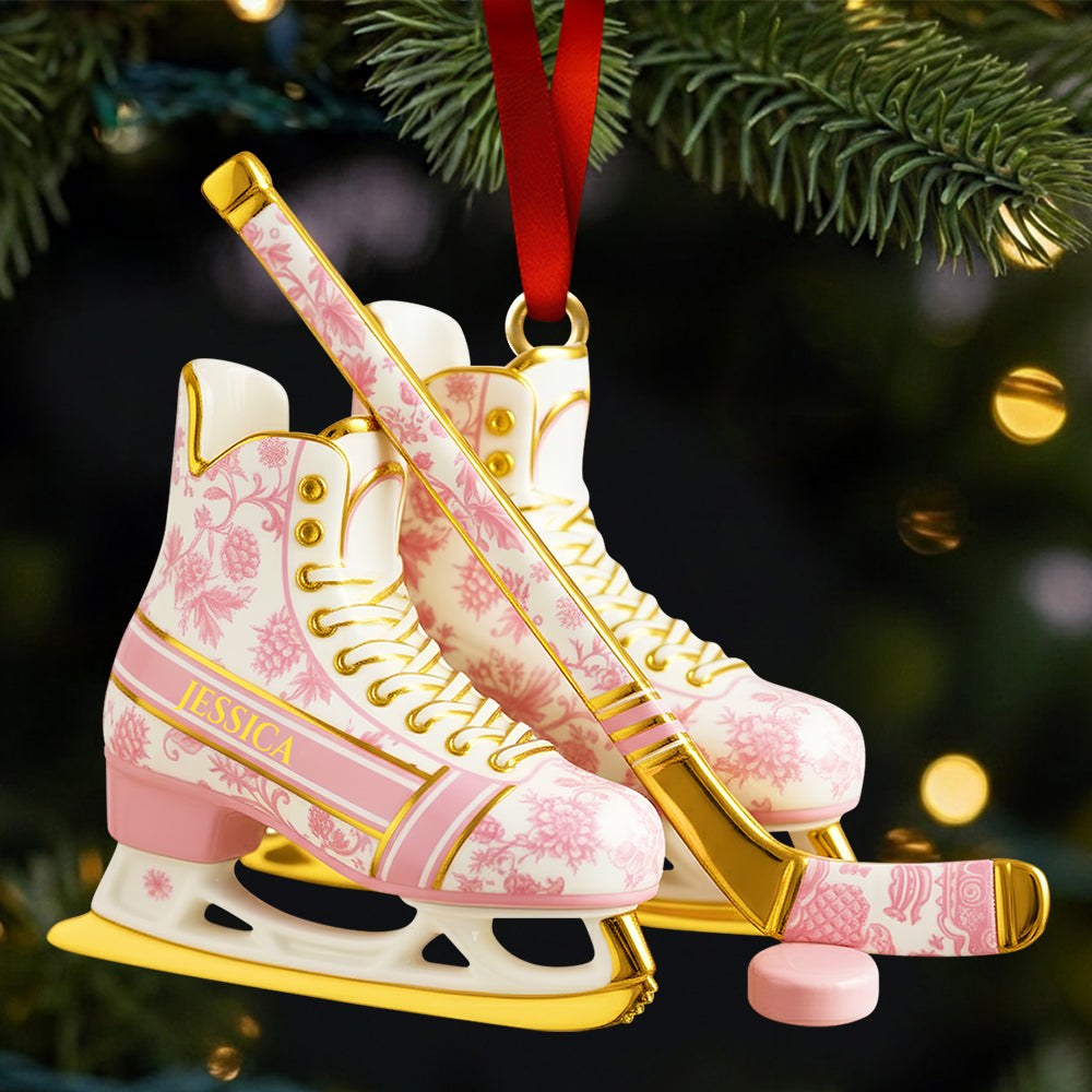 Personalized Classic Ice Hockey Ornament - Perfect Gift For Hockey Fans And Christmas Lovers - Image 4