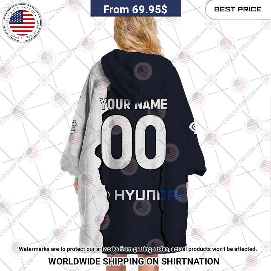 Carlton Blues Mix Hoodie Blanket - Image 3