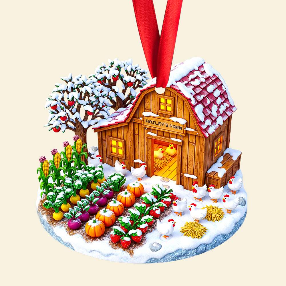 Home Is Where The Farm Is: Farmhouse Christmas Ornament - Personalized Gift For Farmers And Nature Lovers - Image 5