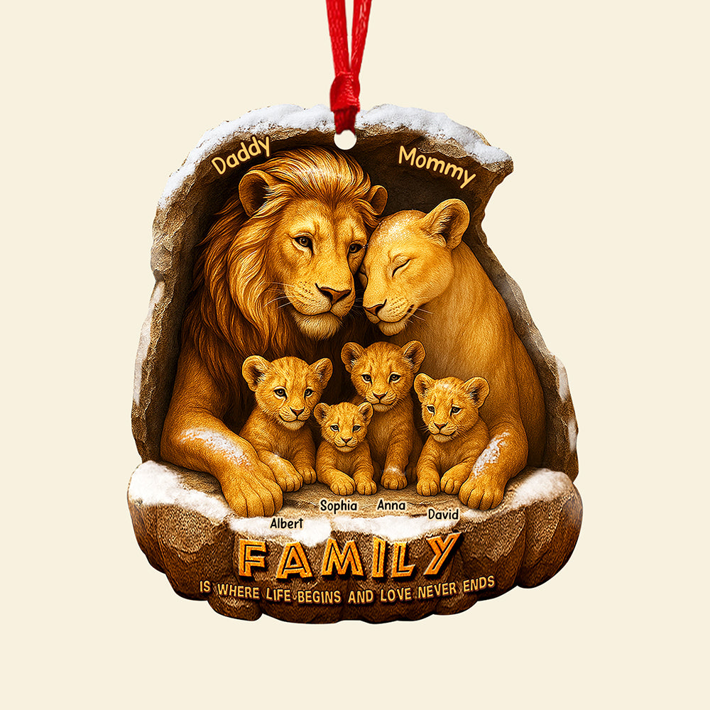 Hakuna Matata Family Christmas Ornament - Personalized Family Gift, Custom Keepsake For Parents And Kids - Image 4