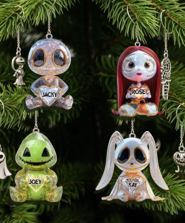 “Celebrate The Magic Of Movies” - Personalized Gothic Character Ornament - Custom Gift For Movie Lovers