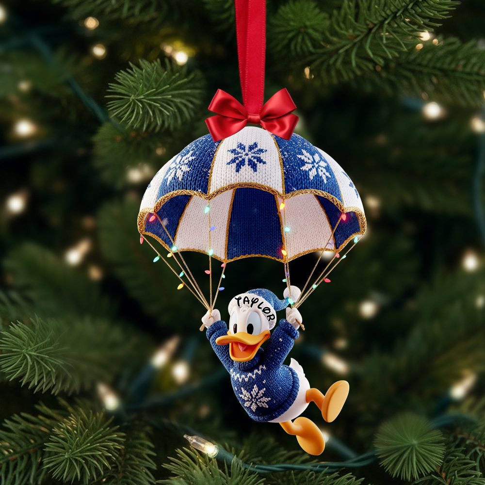 Adventure Awaits! Parachute Design Acrylic Ornament - Personalized Gifts For Movie Fans - Image 2