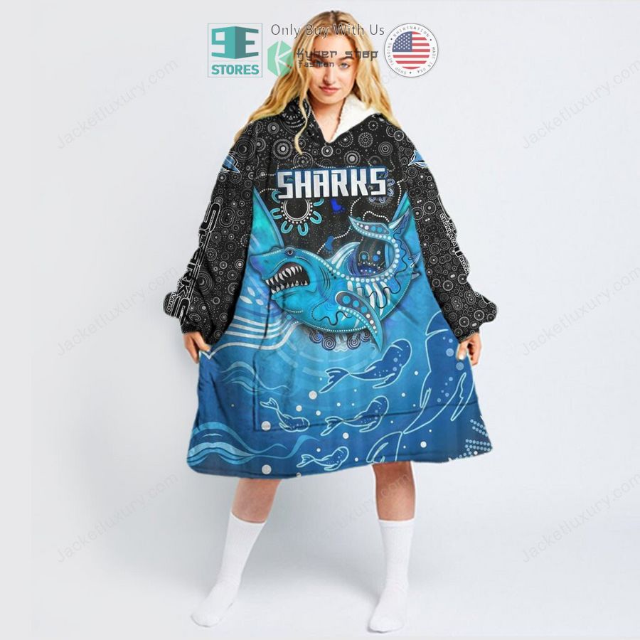 Best Cronulla Sharks Hooded Blanet Hoodie - Image 3