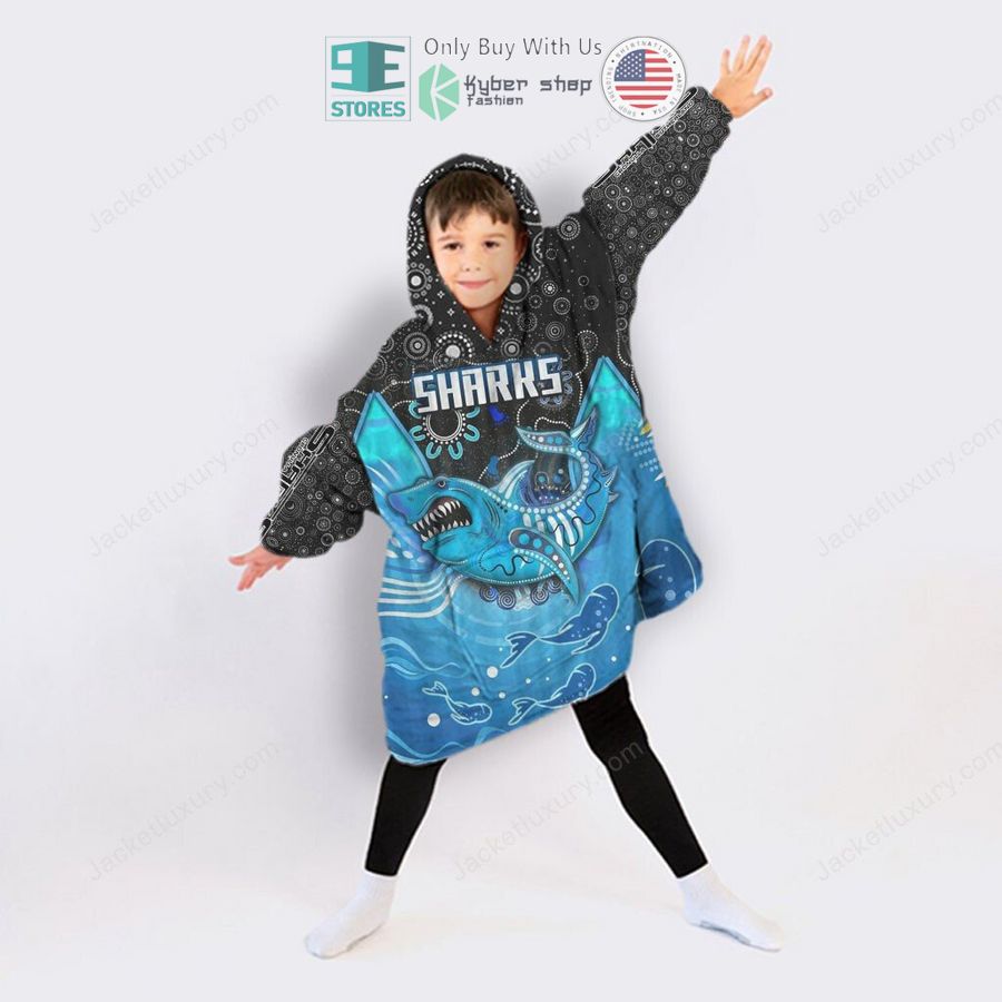 Best Cronulla Sharks Hooded Blanet Hoodie - Image 5