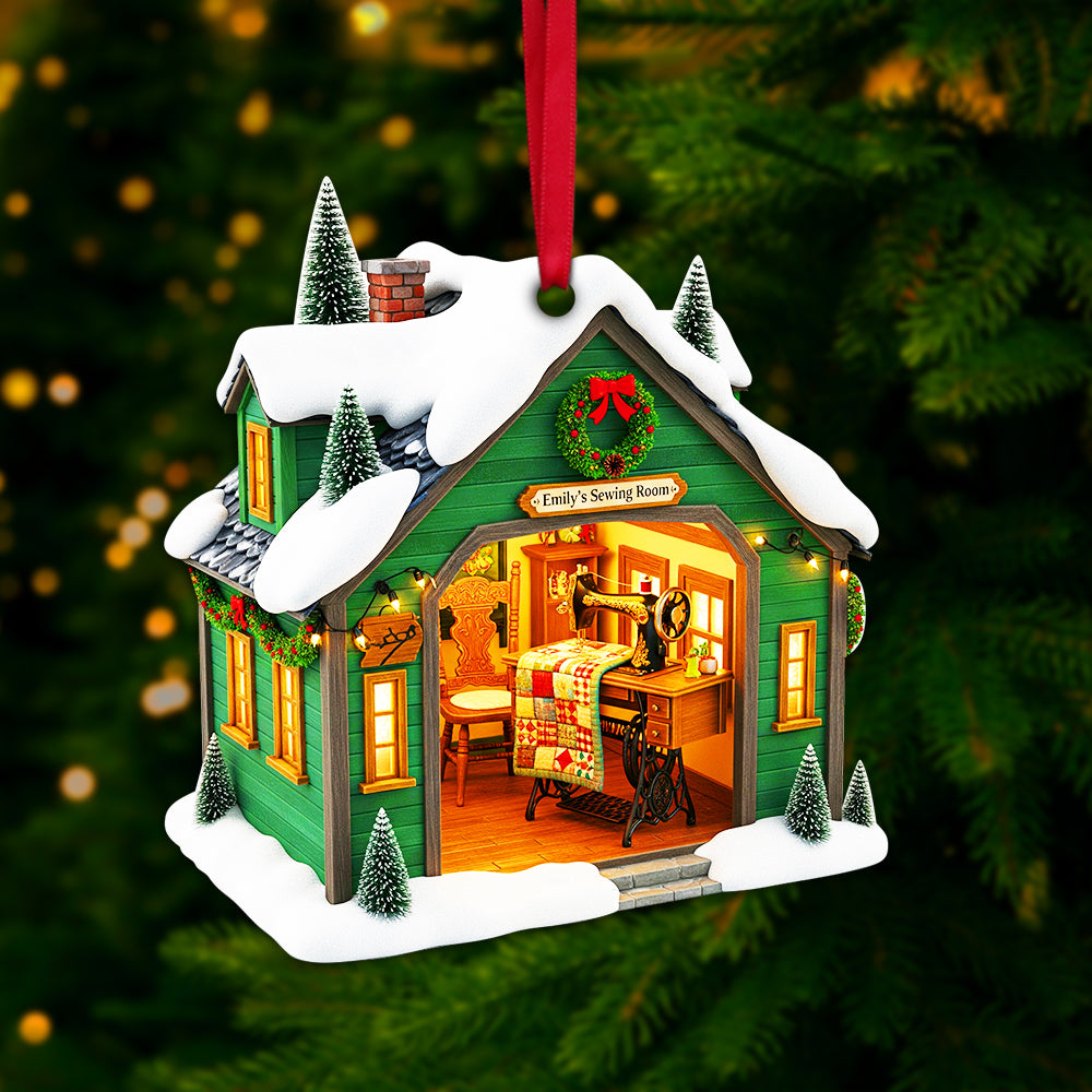 Sewing Room Christmas Ornament - A Heartwarming Personalized Gift For Sewing Lovers - Image 2