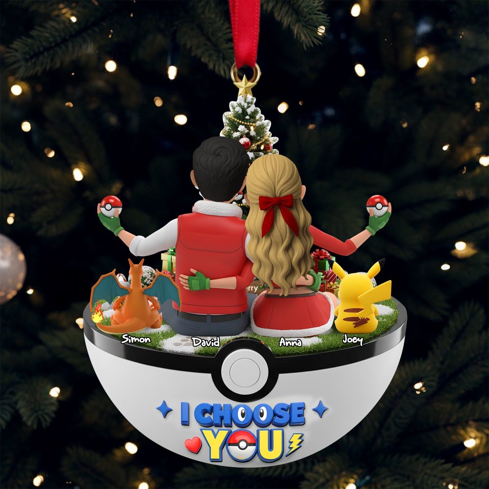 I Choose You Ornament - Personalized Gift For Couples - Image 3