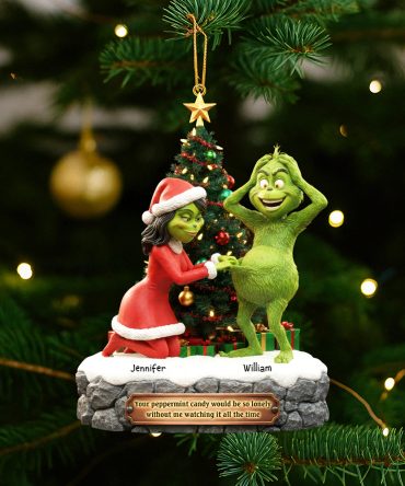 Naughty Couple Christmas Ornament - Personalized Holiday Gift For Couples
