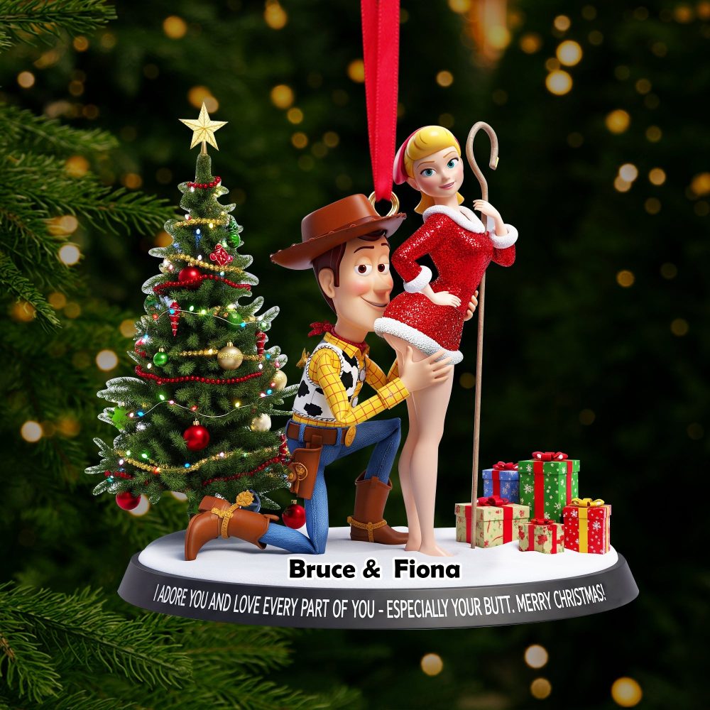 I Adore You - Playful Animated Ornament - Personalized Gift For Couples - Image 3
