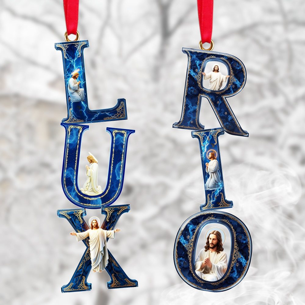 Celebrate Faith With The Jesus Alphabet Ornament , Personalized Gift For Christian Christmas - Image 2