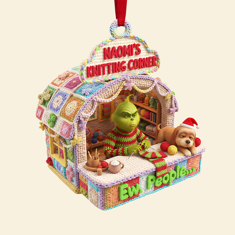 Ew. People - Personalized Christmas Ornament For Knitting Lovers - Image 4