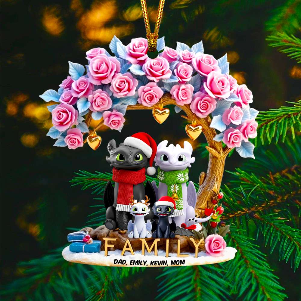 Celebrate Family Moments With Love - Personalized Smiling Family Christmas Ornament - Custom Gift For Family And Friends - Image 2