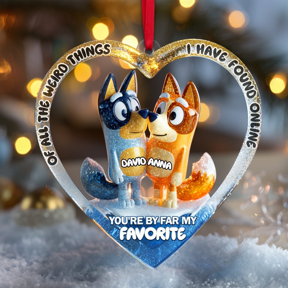 You'Re By Far My Favorite Ornament - Personalized Christmas Gift For Couples - Image 2