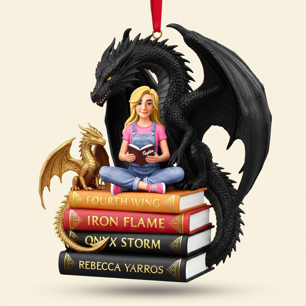 Celebrate The Magic Of Reading - Personalized Book Lovers Christmas Ornament - Perfect Gift For Bookworms, Readers, And Fantasy Lovers - Image 3
