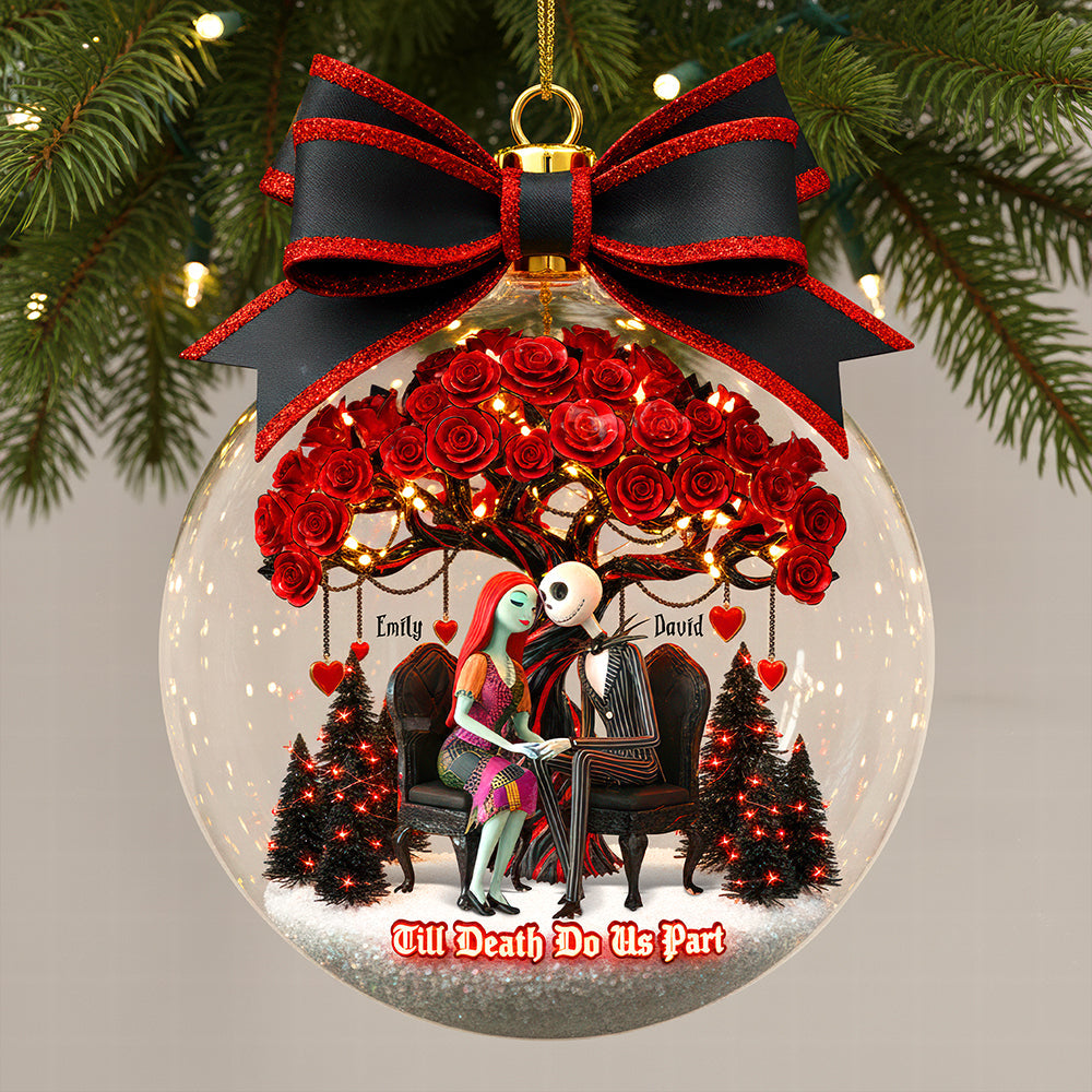 “Till Death Do Us Part” – Personalized Christmas Ornament For Couples - Image 3