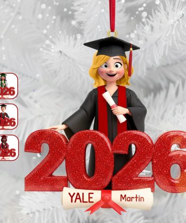 Celebrate Achievement With Personalized Flair - Graduate Ornament, Custom Gift For Graduates And Loved Ones