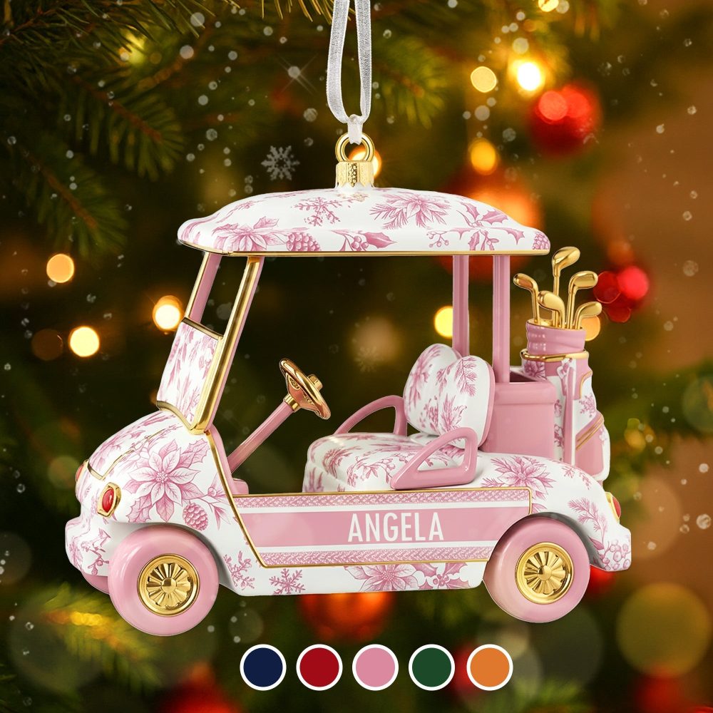 “Drive Into The Holidays!” - Personalized Golf Christmas Ornament - Perfect Gift For Golf Lovers And Enthusiasts - Image 3