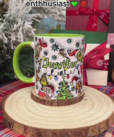 Grinch Any Name - Personalized Accent Mug
