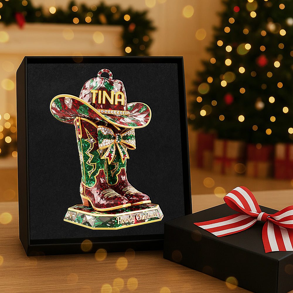 Personalized Cowboy Christmas Ornament - A Unique Gift For The Wild At Heart - Image 4