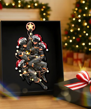 Be Your Own Night Hero - Personalized Family Tree Ornament