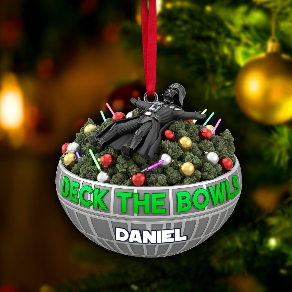 Deck The Bowl Ornament - Personalized Gift For Stoners - Image 4