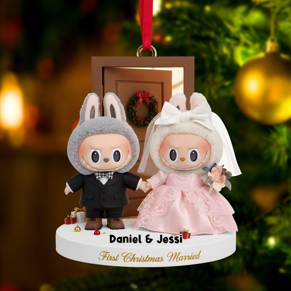 Cherish Your Love: First Christmas Together Ornament - Personalized Gift For Newlyweds - Image 3