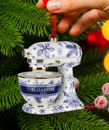 Baking Mixer Christmas Ornament - Personalized Gift For Bakers