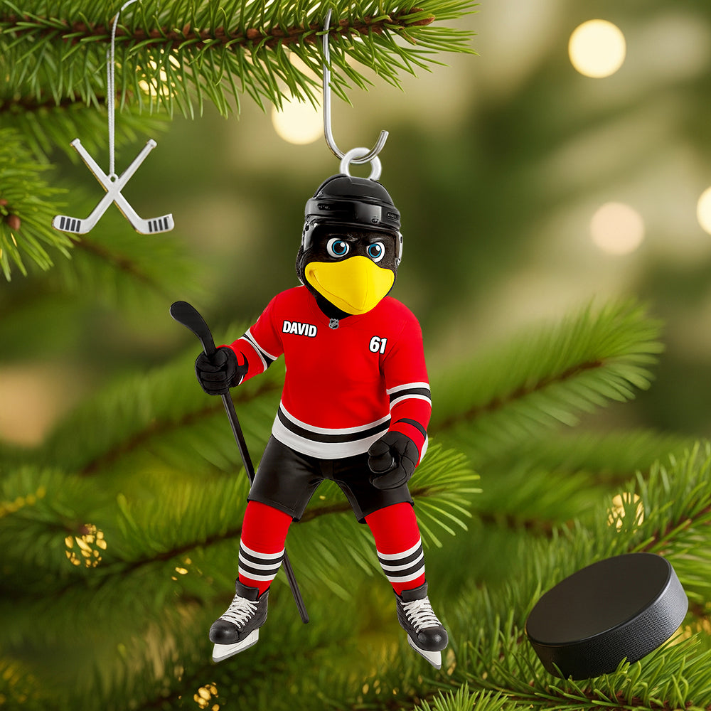 Bring Joy To Hockey Lovers - Ice Rink Spirit Christmas Ornament Personalized Gift For Players & Fans - Image 2