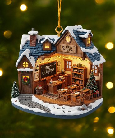 “Celebrate Teaching Excellence With A Personal Touch” - Teacher Miniature Classroom Ornament - Personalized Gift For Educators