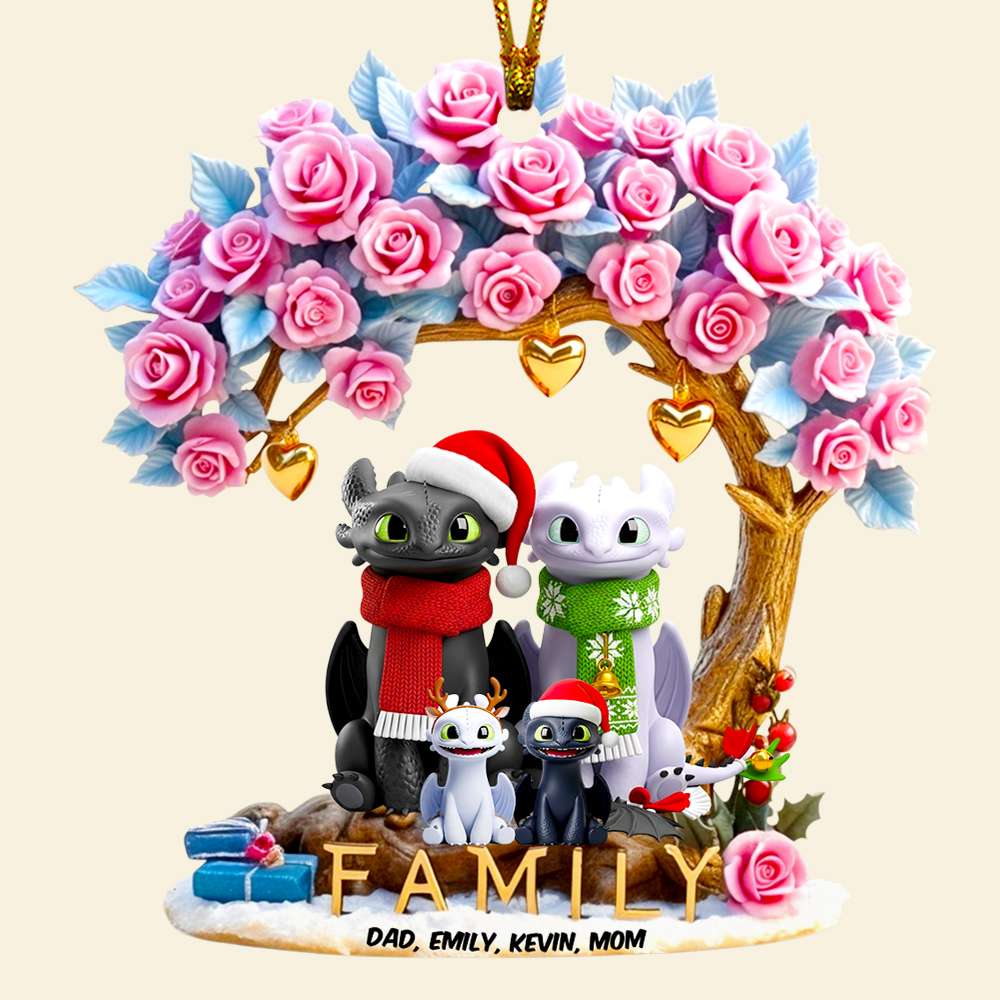 Celebrate Family Moments With Love - Personalized Smiling Family Christmas Ornament - Custom Gift For Family And Friends - Image 4