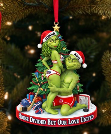 House Divided But Our Love United - Personalized Christmas Ornament For Couples