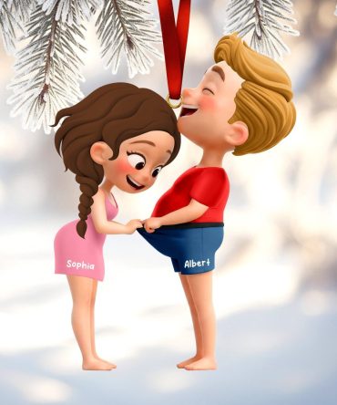 Together Forever: Personalized Funny Couple Ornament