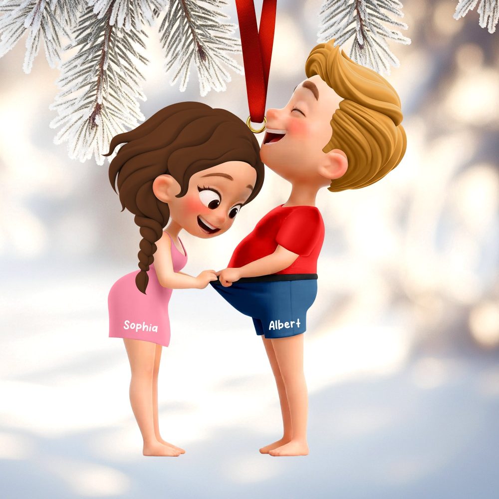 Together Forever: Personalized Funny Couple Ornament