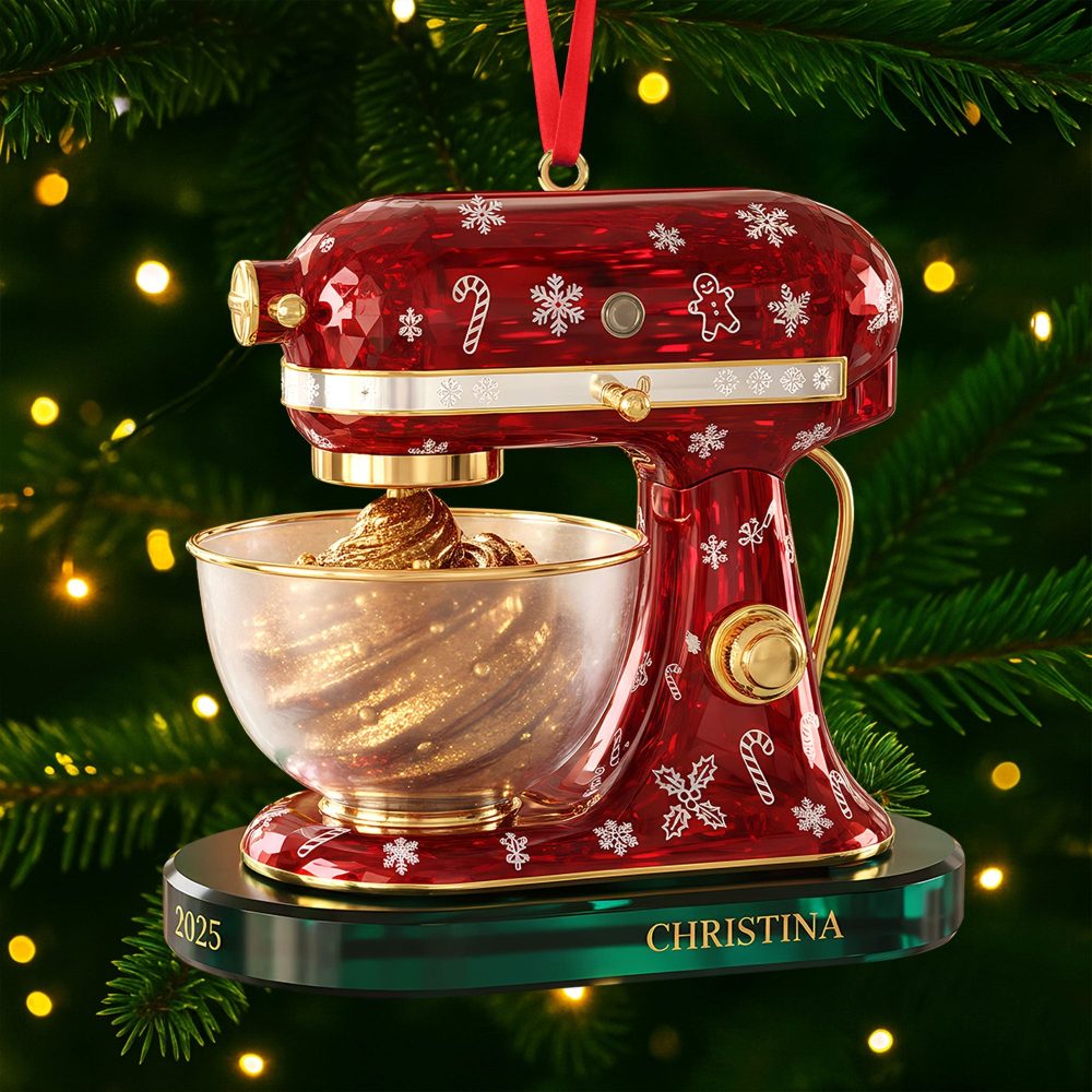 Baking Mixer Ornament - Personalized Gifts For Baking Lovers - Image 3