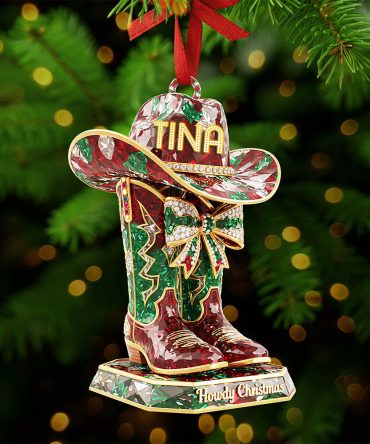 Personalized Cowboy Christmas Ornament - A Unique Gift For The Wild At Heart