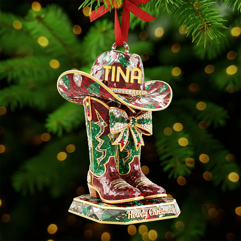 Personalized Cowboy Christmas Ornament - A Unique Gift For The Wild At Heart - Image 2