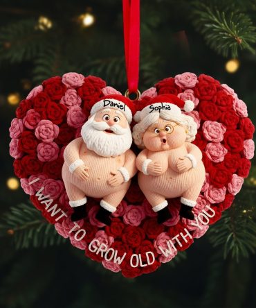 I Want To Grow Old With You - Personalized Growing Old Couple Ornament