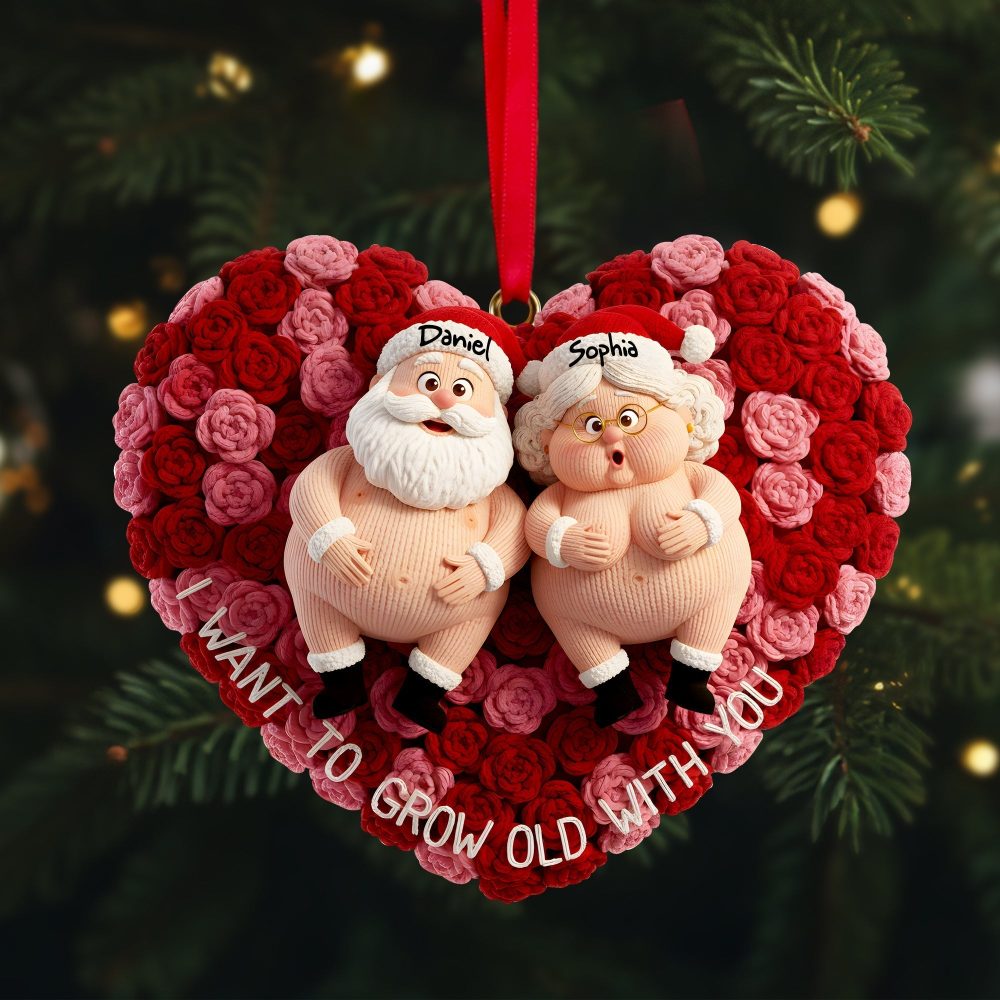 I Want To Grow Old With You - Personalized Growing Old Couple Ornament