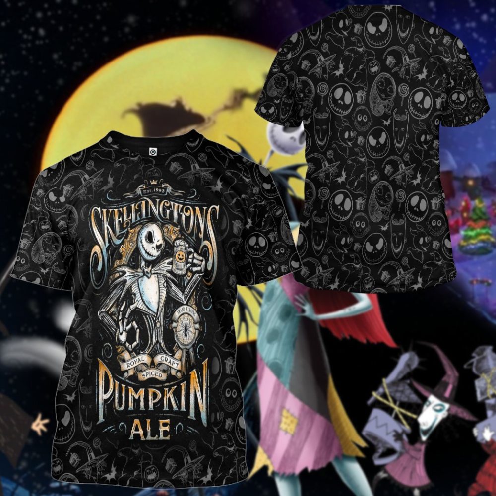 Tnbc Shirt Jack Skellington Pumpkin Ale Black Hoodie Tnbc Hoodie - Image 5