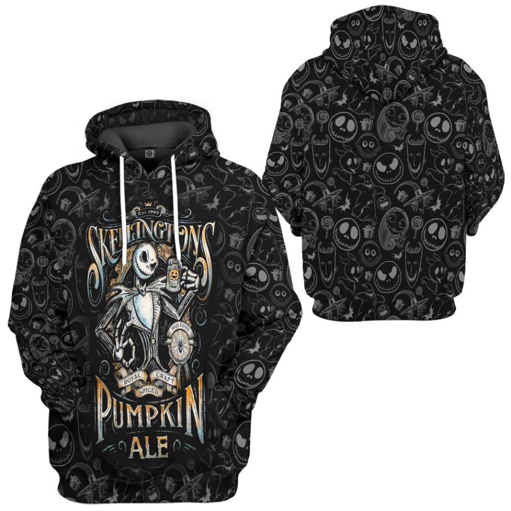 Tnbc Shirt Jack Skellington Pumpkin Ale Black Hoodie Tnbc Hoodie