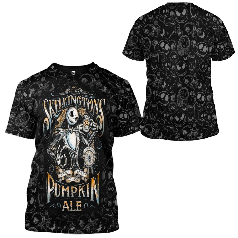 Tnbc Shirt Jack Skellington Pumpkin Ale Black Hoodie Tnbc Hoodie - Image 2