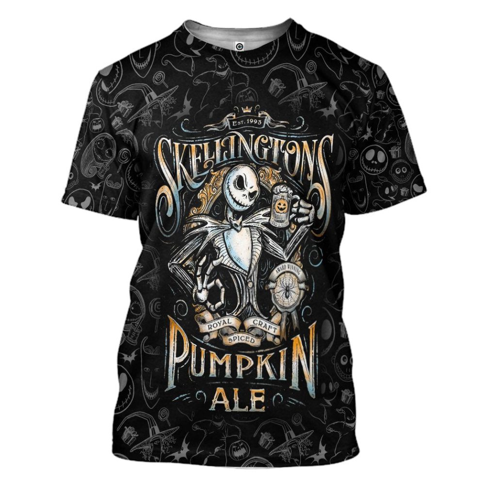 Tnbc Shirt Jack Skellington Pumpkin Ale Black Hoodie Tnbc Hoodie - Image 4