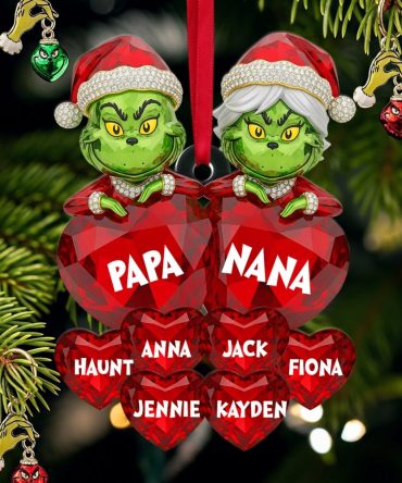 Love From Grandkids - Personalized Christmas Ornament For Grandparents