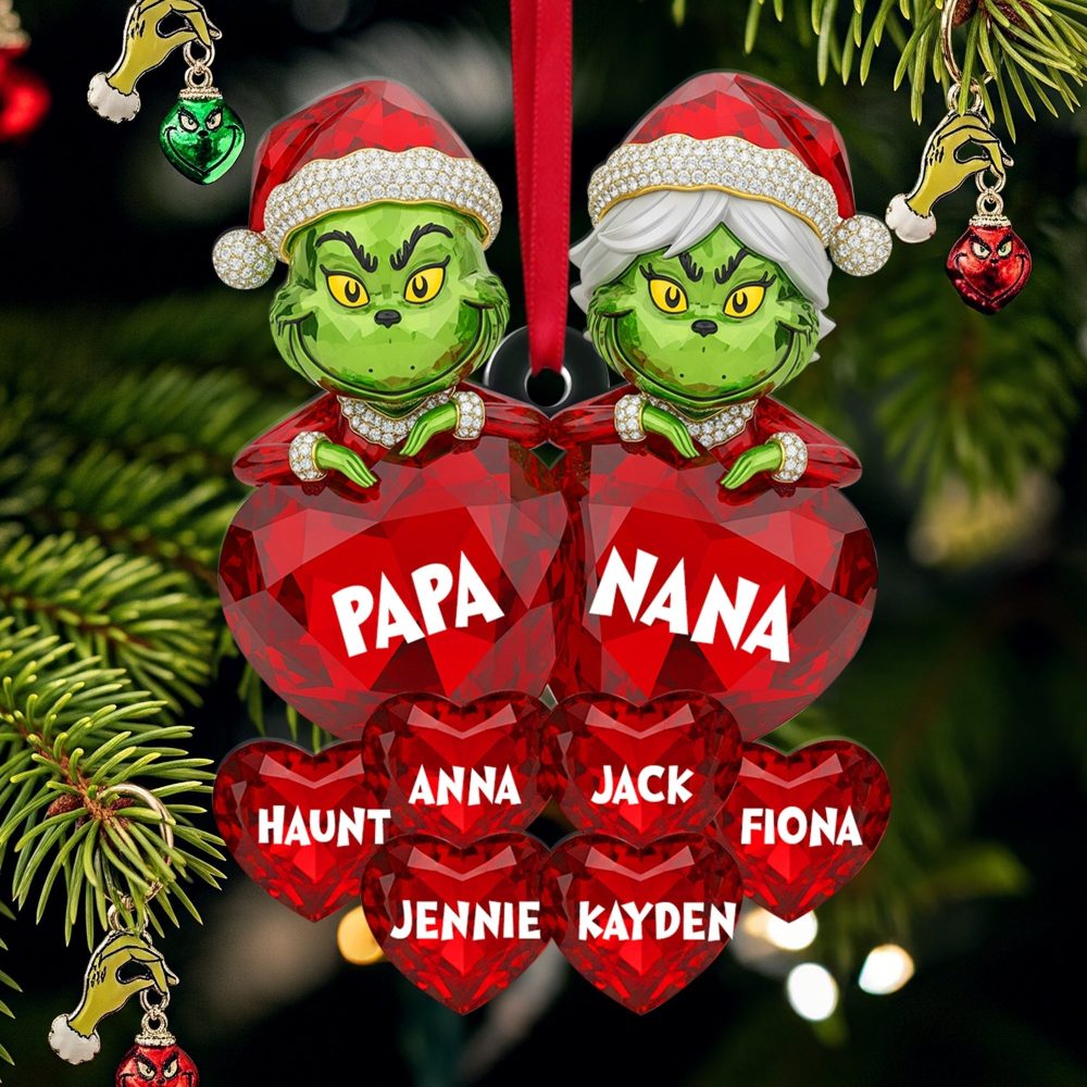 Love From Grandkids - Personalized Christmas Ornament For Grandparents